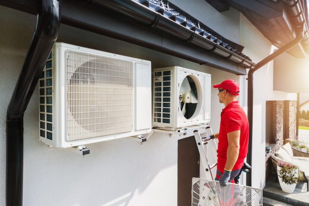 heat pump on side of house astor fl