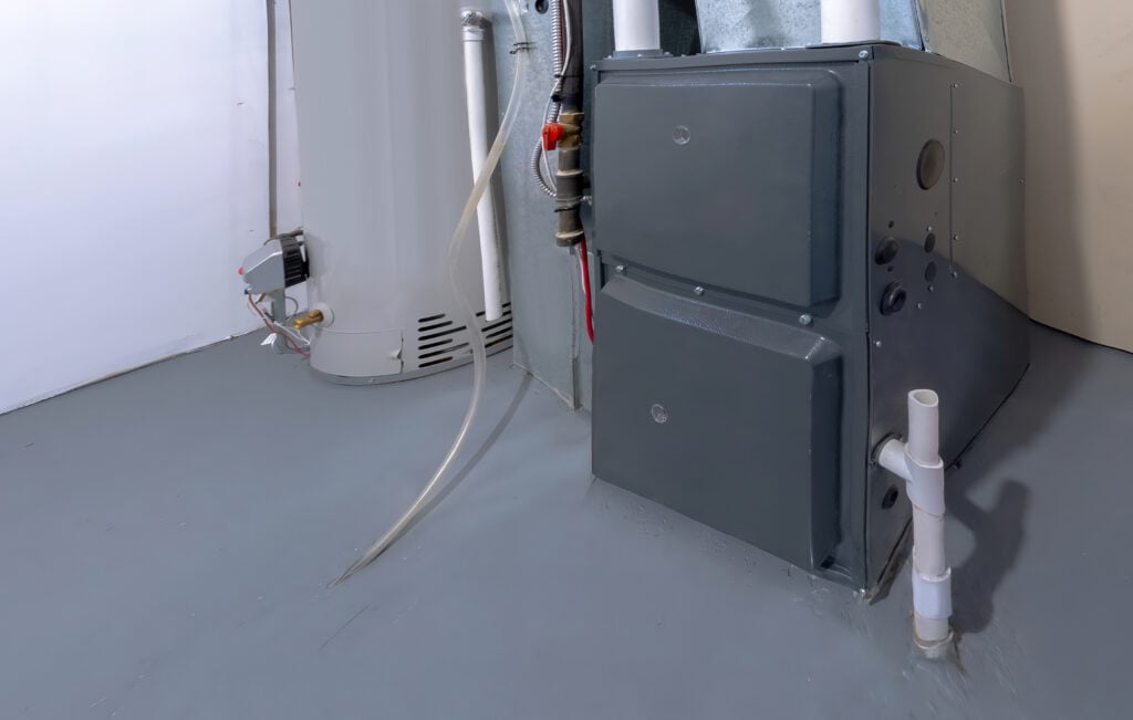 A home high energy efficient furnace in a basement electric furnace vs gas