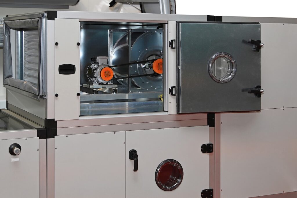 Air handling units in central ventilation system