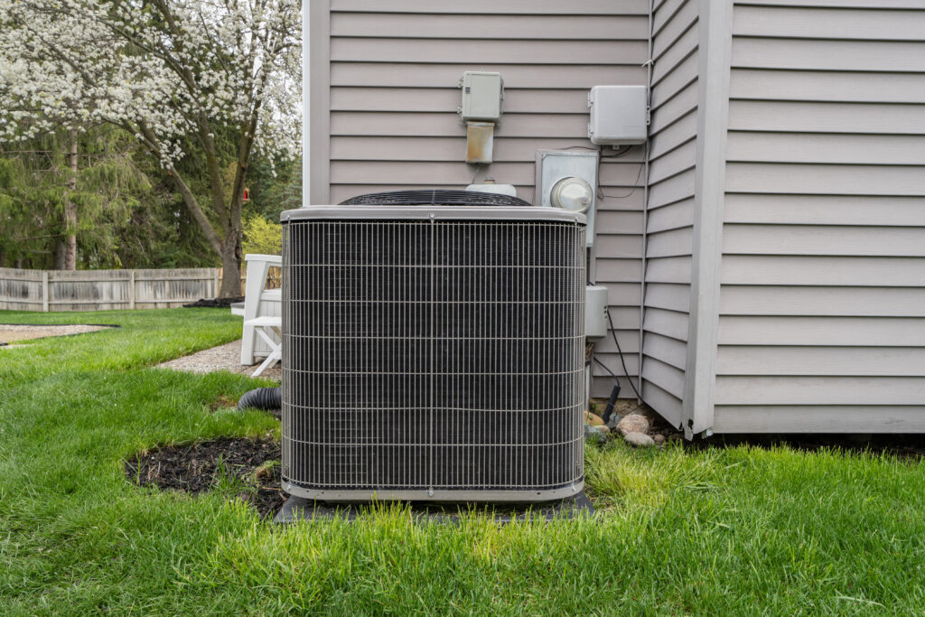 ac drip pan new air conditioning system and condenser unit have been professionally installed
