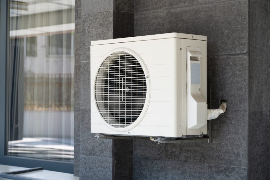 Air Conditioner And Heat Pump. Split HVAC System Unit