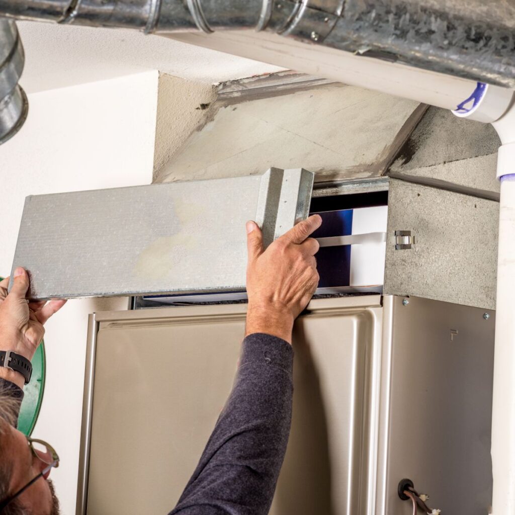 furnace repair wildwood fl contractor repairing unit