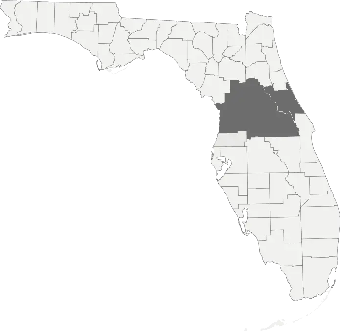 Service area map showing Golden Triangle and Port Orange coverage